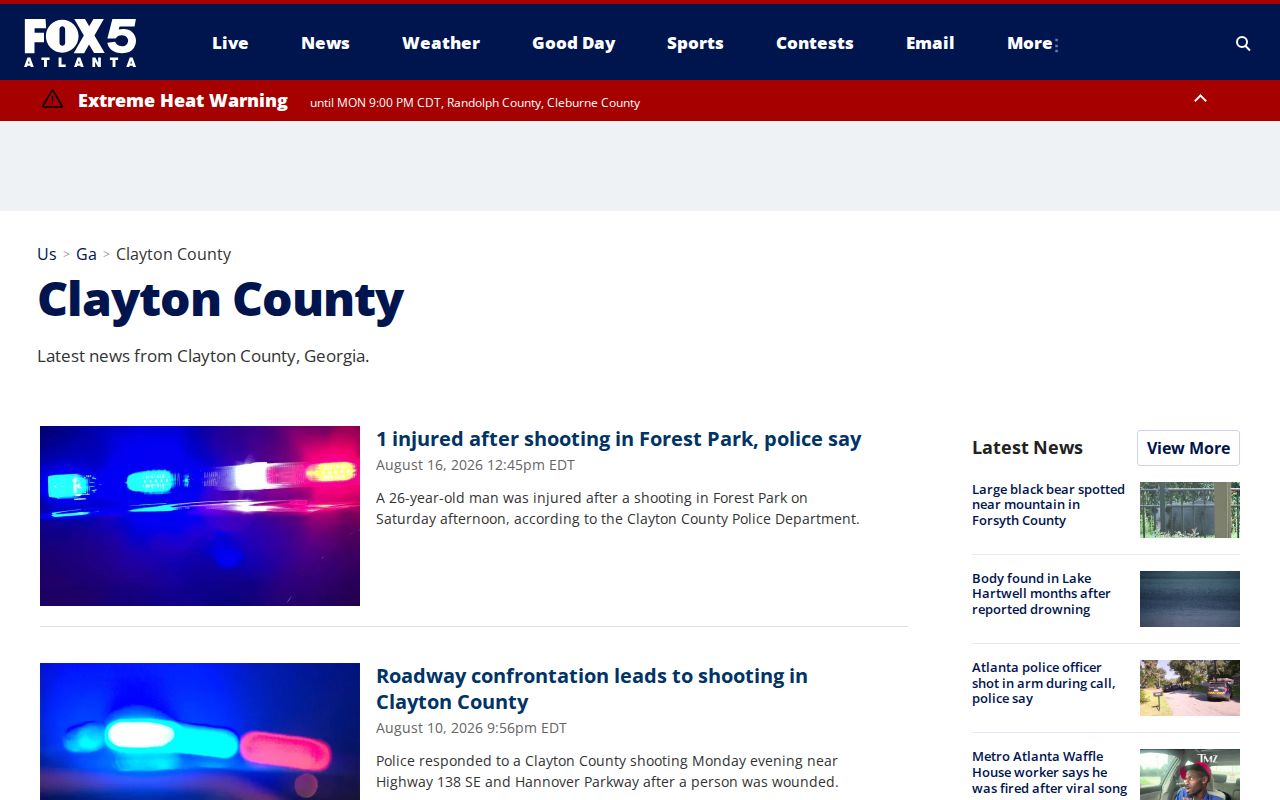 FOX 5 Clayton County arrest news tag