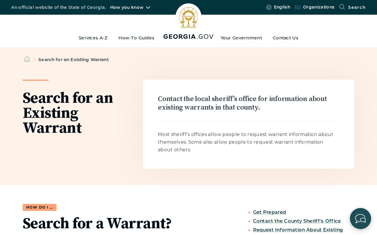 Georgia official warrant guidance for checking a Clayton County warrant